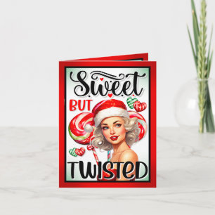Retro Christmas Sweet n Twisted Pinup Dankeskarte