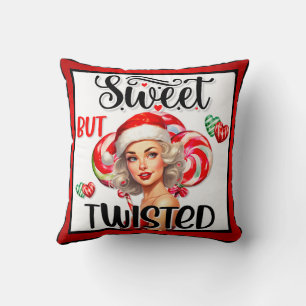 Retro Christmas Sweet n Twisted Pinup Kissen