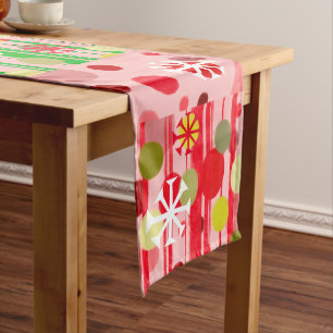 Retro Christmas Table Runner Kurzer Tischläufer