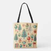 Retro Christmas Tote Tasche (Rückseite)