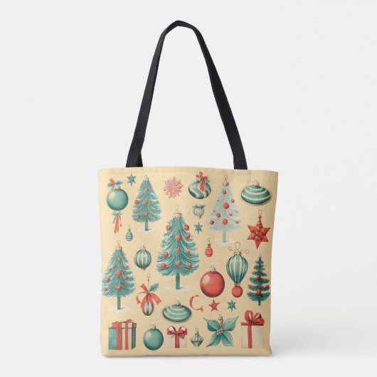 Retro Christmas Tote Tasche (Rückseite)