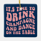 Retro Christmas Tree Cookie Ornament (Vorderseite)