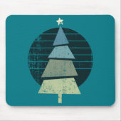 Retro Christmas Tree Design Mousepad (Vorne)