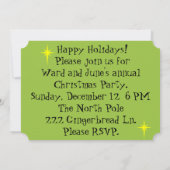 Retro Christmas Tree Farm Party Einladungen (Rückseite)