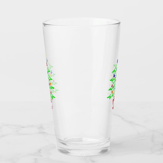 Retro Christmas Tree Glas (Links)