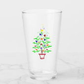 Retro Christmas Tree Glas (Vorderseite)