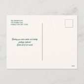 Retro Christmas Tree Holiday Foto Postkarte (Rückseite)