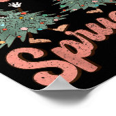 Retro Christmas Tree I Like Them Real Thick And Sp Poster (Ecke)