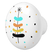 Retro Christmas Tree Knob/Pull Keramikknauf (Rechts)