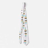 Retro Christmas Tree Krawatte (Rückseite)