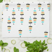 Retro Christmas Tree Küchentuch (Gefaltet)