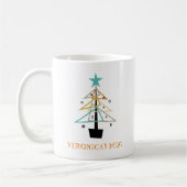 Retro Christmas Tree Mid Century Modern Holiday Co Kaffeetasse (Links)