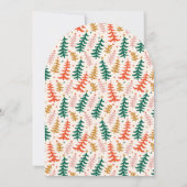 Retro Christmas Tree Party Arch Invitation Einladung (Rückseite)