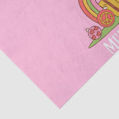 Retro Christmas Tree Pink Seidenpapier (Detail)