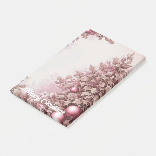 Retro Christmas Tree Post-it Klebezettel (angewinkelt)