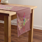 Retro Christmas Tree Table Runner Kurzer Tischläufer (Beispiel)