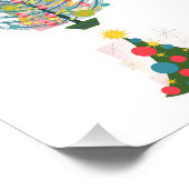 Retro Christmas Trees Fotodruck (Ecke)