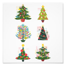 Retro Christmas Trees