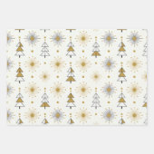 “Retro Christmas Trees | Mid Century Modern Geschenkpapier Set (Vorderseite 2)