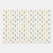 “Retro Christmas Trees | Mid Century Modern Geschenkpapier Set (Vorderseite)