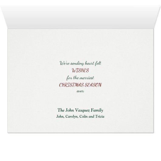 Retro Christmas Truck Sheltie Dog Card (Innenansicht Horizontal (Unten))