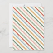 Retro Christmas Ugly Sweater Party Einladung (Rückseite)