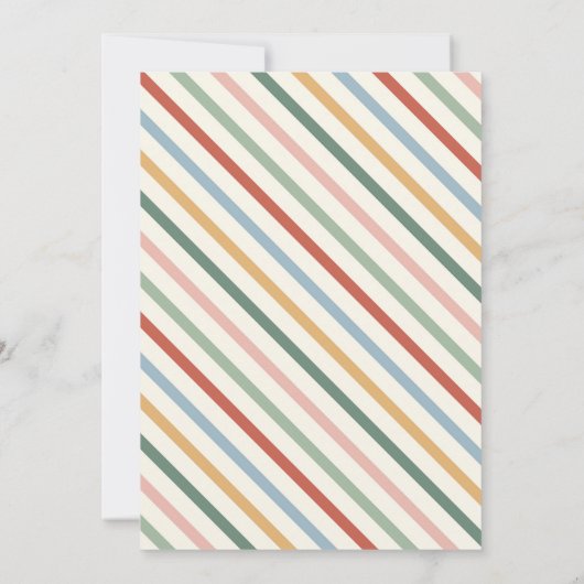 Retro Christmas Ugly Sweater Party Einladung (Rückseite)