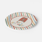 Retro Christmas Ugly Sweater Party Paper Teller (Schrägansicht)