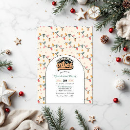 Retro Christmas Vibes Holiday Party Einladung