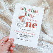 Retro Christmas Weihnachten Einladung zum ersten G