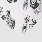 RETRO-CHRISTMAS-ZEICHEN SEIDENPAPIER (Ausschnitt)