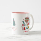 Retro Christmas Zweifarbige Tasse (VorderseiteRechts)