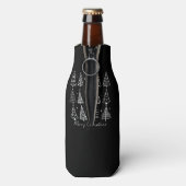 Retro-Christmasbaum Klassiker Flaschenkühler (Flasche Rückseite)