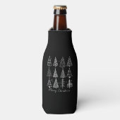 Retro-Christmasbaum Klassiker Flaschenkühler (Flaschenvorderseite)