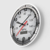 "Retro chrome speedometer" design wall clocks Große Wanduhr (Winkel)
