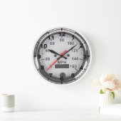 "Retro chrome speedometer" design wall clocks Große Wanduhr (Zuhause)