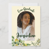 Retro Ciao Graduate Italienisch 2024 Rosa Arch Fot Einladung (Vorderseite)