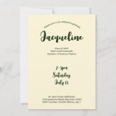 Retro Ciao Graduate Italienisch 2024 Rosa Arch Fot Einladung (Rückseite)