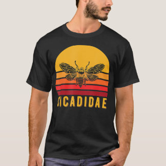 Retro Cicada Cicadidae Entomologen T-Shirt