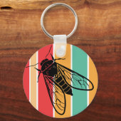 Retro CICADA SURVIVOR Schlüsselanhänger (Rückseite)
