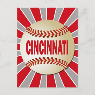 RETRO CINCINNATI BASEBALL POSTKARTE
