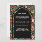 Retro Cinco de Mayo - Niedliche Untersuchung des G Einladung (Rückseite)