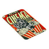 Retro *CINEMA* [Filmnacht] Flexibles Magnet (Rechte Seite)