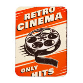 ''Retro CINEMA'' Flexible Magnet (Vertikal)