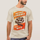 Retro CINEMA Poster T - Shirt (Vorderseite)