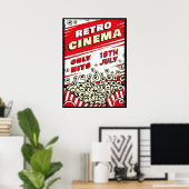 Retro Cinema Vintage | Classic Retro Poster (Heimbüro)