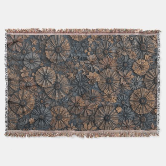 Retro Circle Elegance Decke (Vorderseite)