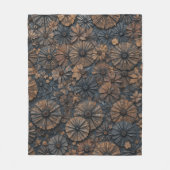 Retro Circle Elegance Fleecedecke (Vorderseite)