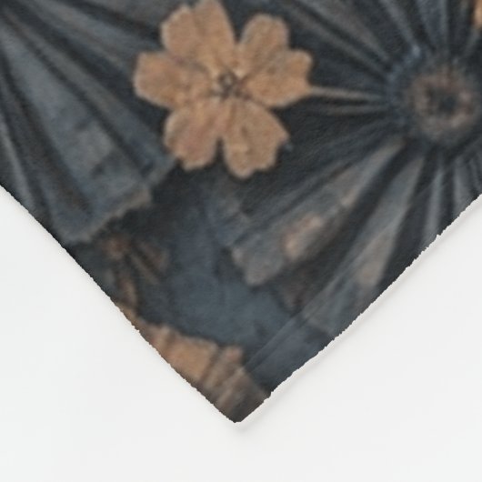 Retro Circle Elegance Fleecedecke (Ecke)