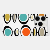 Retro Circle Shapes Mitte Jahrhundert Moderne Case-Mate iPhone Hülle (Rückseite (Horizontal))